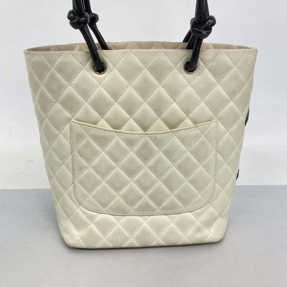 CHANEL Black Lambskin Leather Tote Bag - Picture 12 of 13